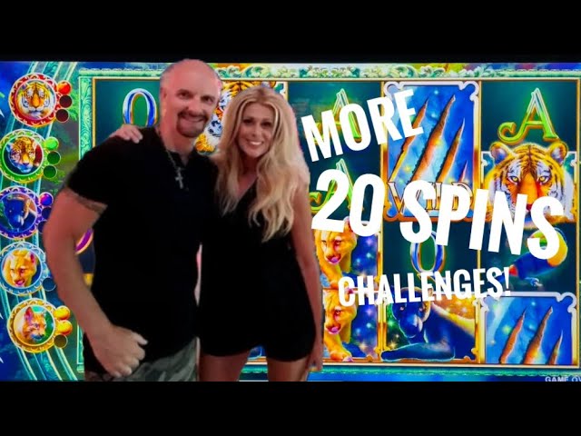 20 SPINS / $1 CHALLENGE! 7 different SLOTS! #casino #slots #slotmachine