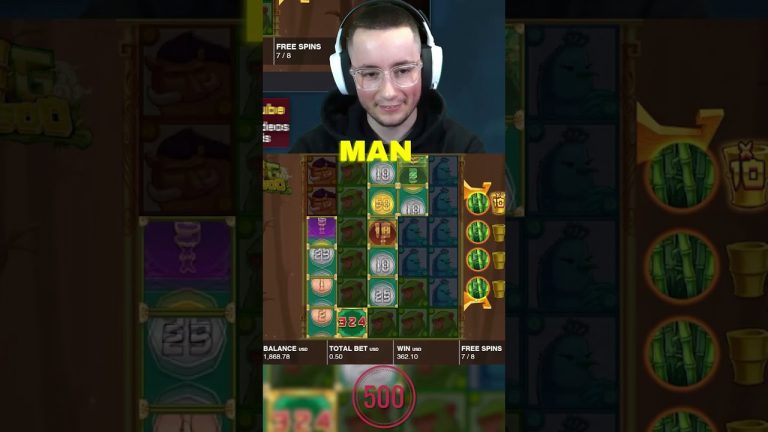 BIG BAMBOO HUGE WIN!! (BONUS BUYS) #slots #casino #bigbamboo #shorts