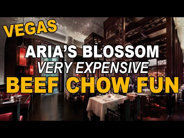 Blossom’s BEEF CHOW FUN at ARIA, Las Vegas. A Very Expensive Chinese Spot.