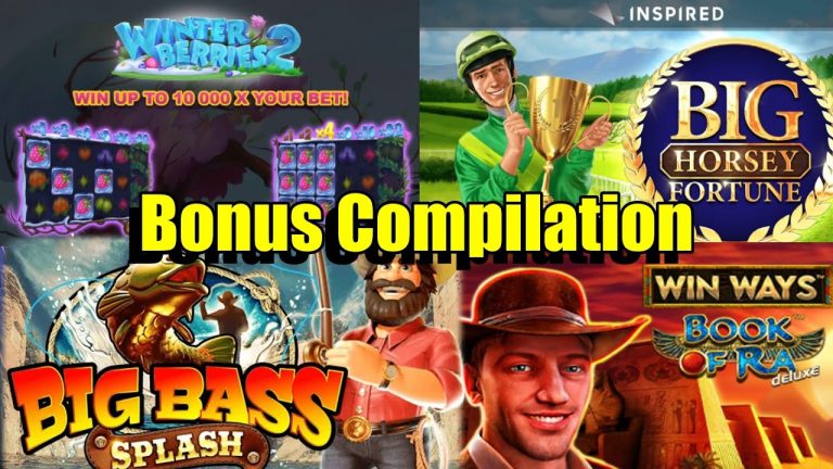 Bonus Compilation, Big Bass Splash, Book Of Ra Deluxe Win Ways, Big Horsey Fortune & Much More