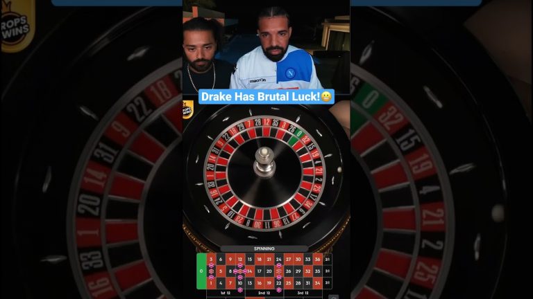 Drake Has Brutal Luck On Roulette! #drake #roulette #maxwin #casino #unlucky