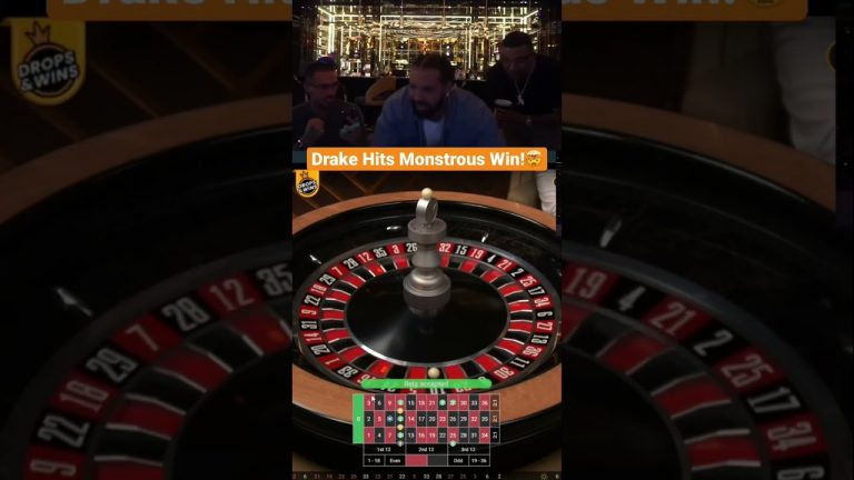 Drake Hits Crazy $3,000,000 Win On 1 Spin Of Roulette! #drake #roulette #maxwin #casino #bigwin