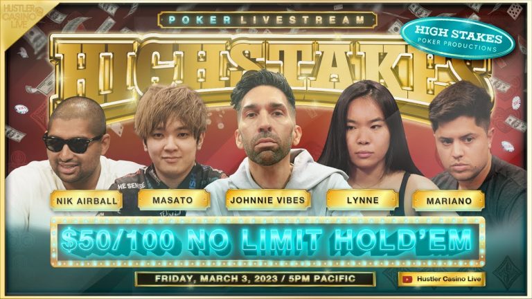 HIGH STAKES $50/100 w/ Masato Yokosowa, Mariano, Lynne, Johnnie Vibes, Nik Airball & Mike X