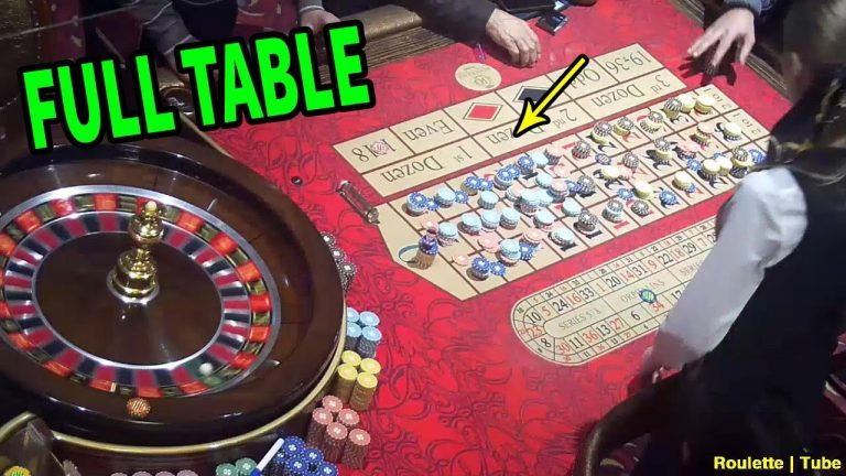 LIVE CASINO ROULETTE- BIG WIN ZERO- TABLE Evening FULL In LAS VEGAS 2023-03-08