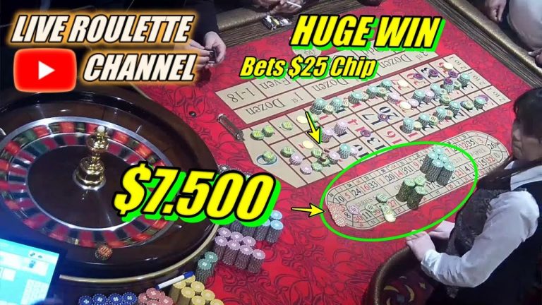 LIVE ROULETTE | HUGE WIN 7.500 In Casino Las Vegas Exclusive 2023-03-09