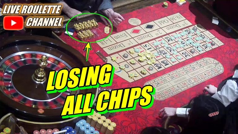 LIVE ROULETTE | LOSING ALL CHIPS In Vegas Casino Exclusive 2023-03-02