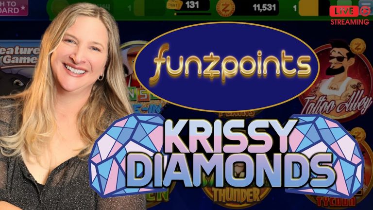 LIVE SLOTS | Krissy Diamonds is on a BONUS ROLL! | Funzpoints | Request