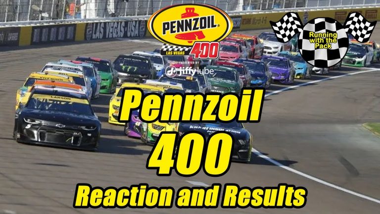 Live NASCAR Pennzoil 400 at Las Vegas Motor Speedway Race Reaction and Results