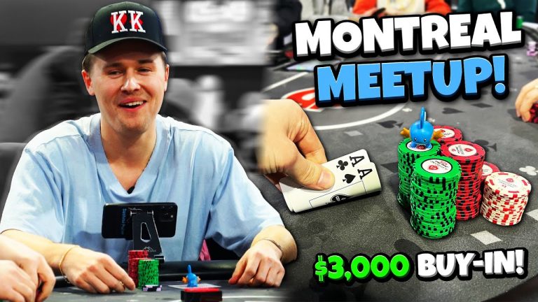 MULTIPLE $3000+ Pots in Montreal! Nut Straight & ACES and they SHOVE ALL-IN!! | Poker Vlog #203