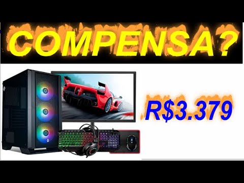 PC Gamer Completo Mancer, AMD Ryzen 5 4600G, Vega 7, 16GB DDR4, SSD 480GB, Fonte 500W 80 Plus