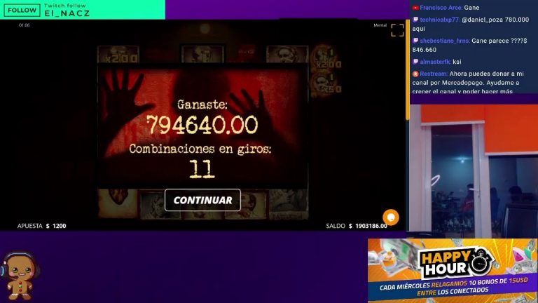 VAMOS POR LOS 240K ¡CUCHAAA! . CASINO EN VIVO DESDE JUEGALO.COM