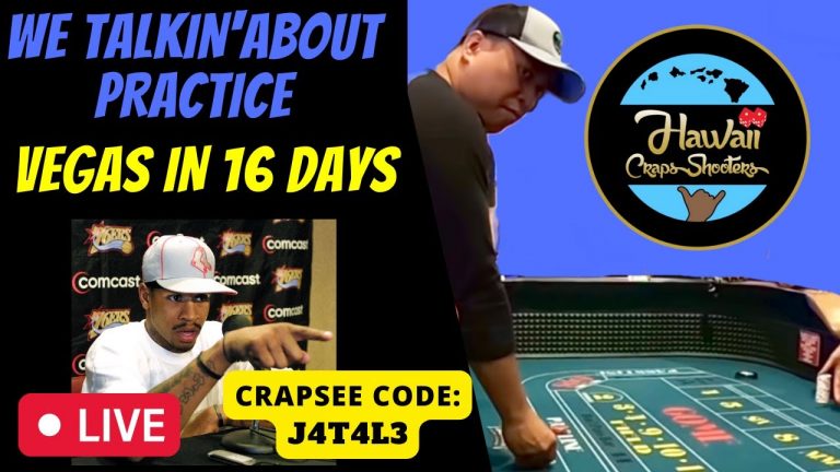 Vegas in 16 days! Toss and Strategy Practice with a $1000 Bankroll. Crapsee Code: J4T4L3