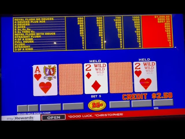 Video Poker: Deuces Wild Bonus Poker Progressive Session!