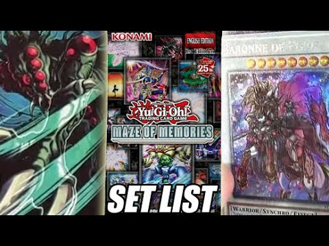 Yu-Gi-Oh! Maze Of Memories Full Set List